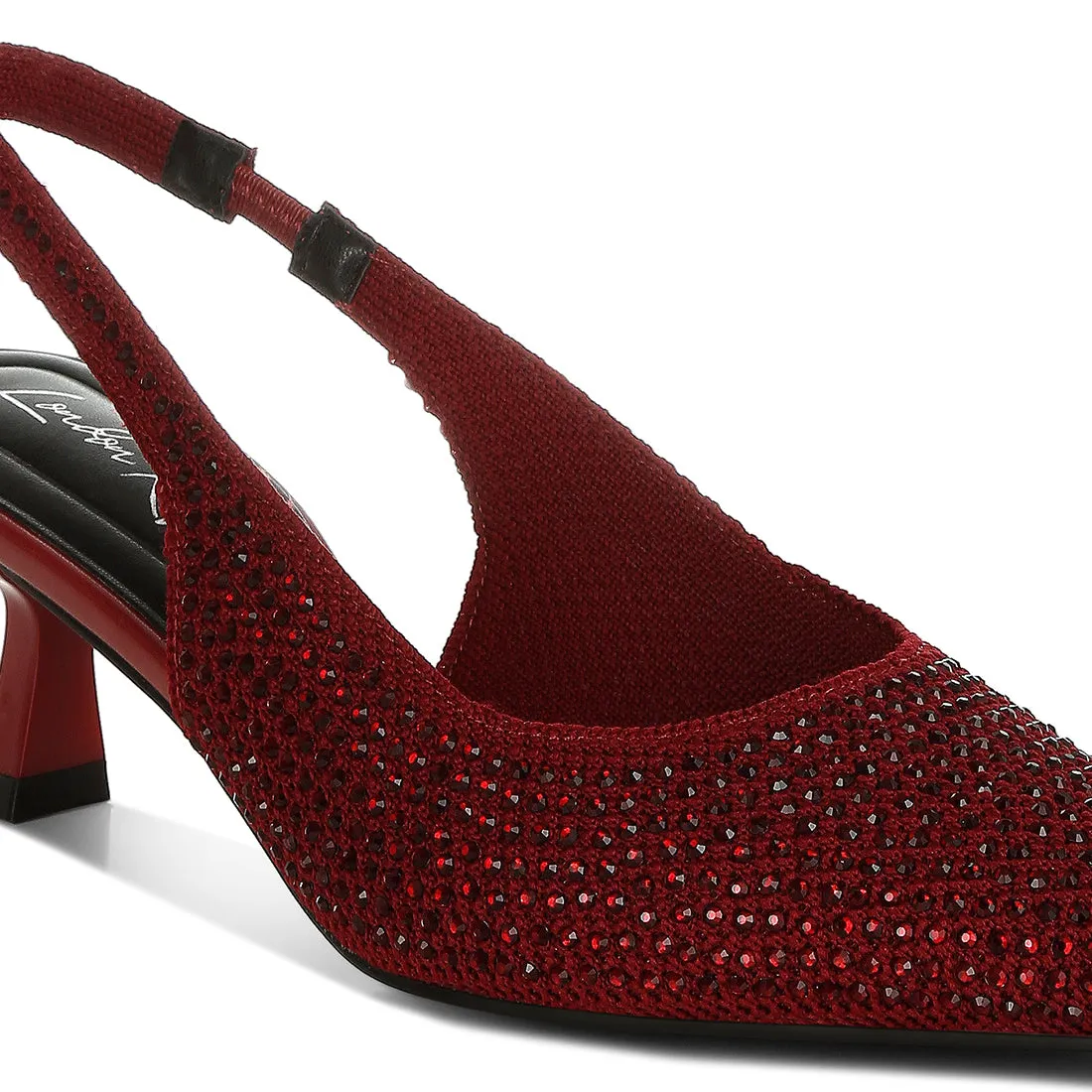 Flyknit Rhinestone Slingback Sandals