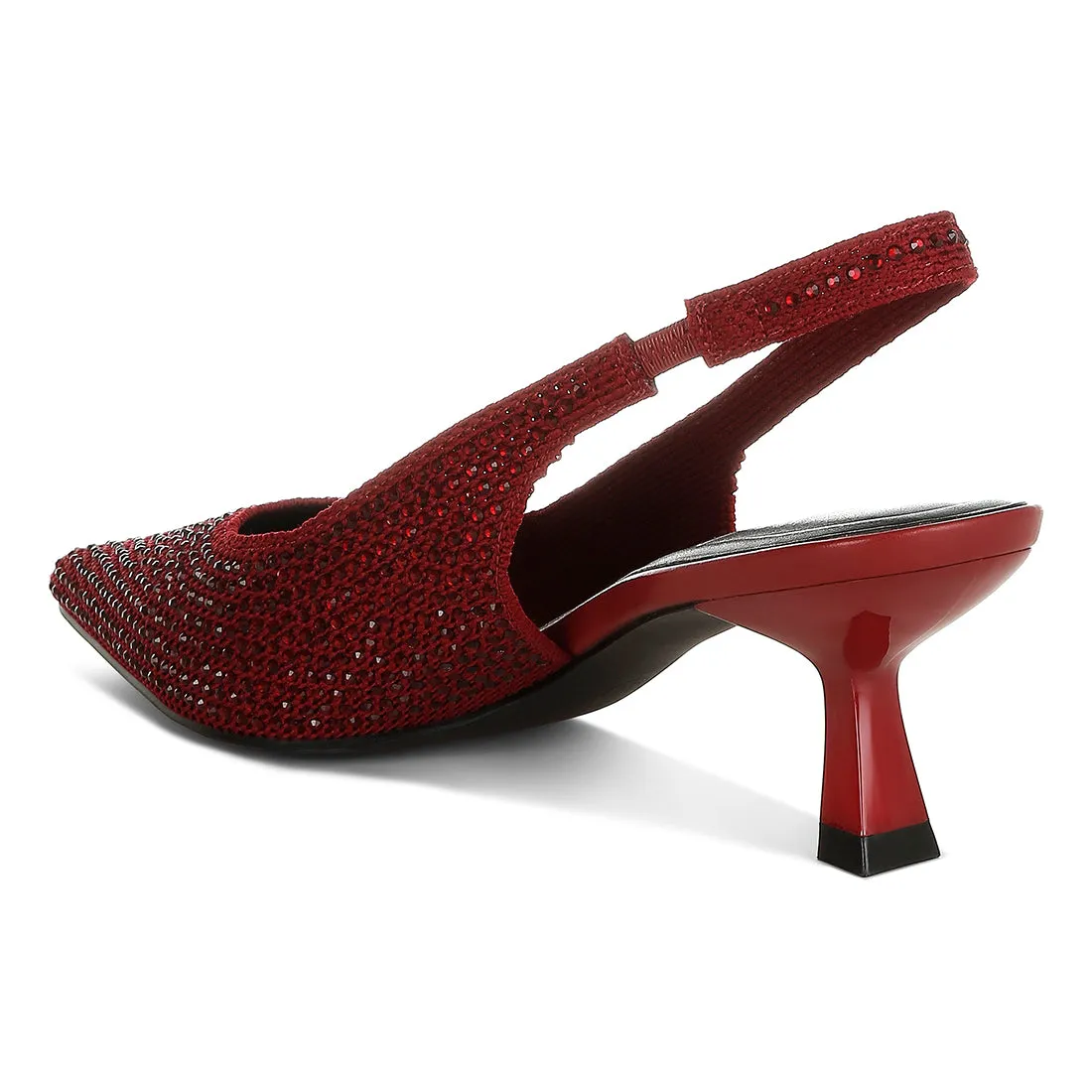 Flyknit Rhinestone Slingback Sandals
