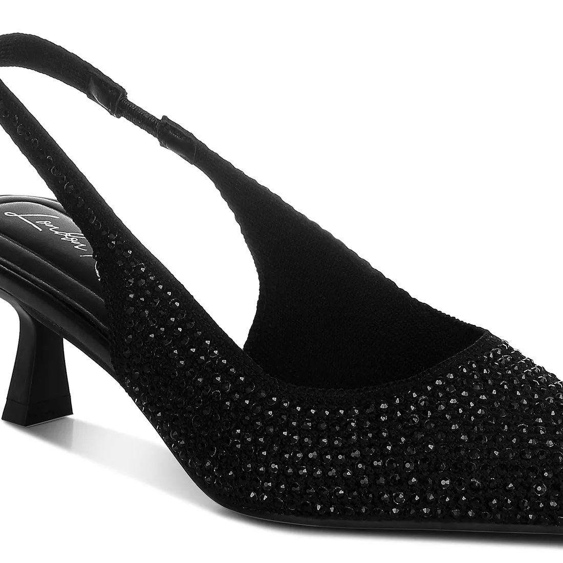 Flyknit Rhinestone Slingback Sandals