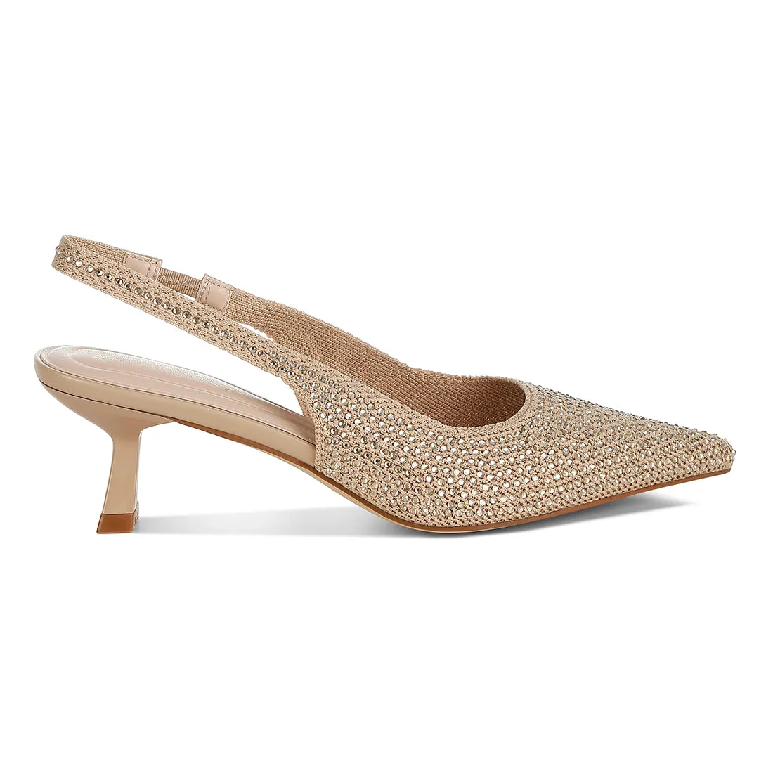 Flyknit Rhinestone Slingback Sandals
