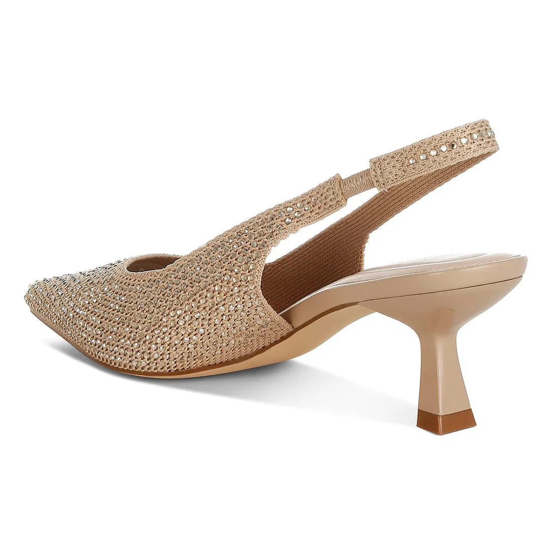 Flyknit Rhinestone Slingback Sandals