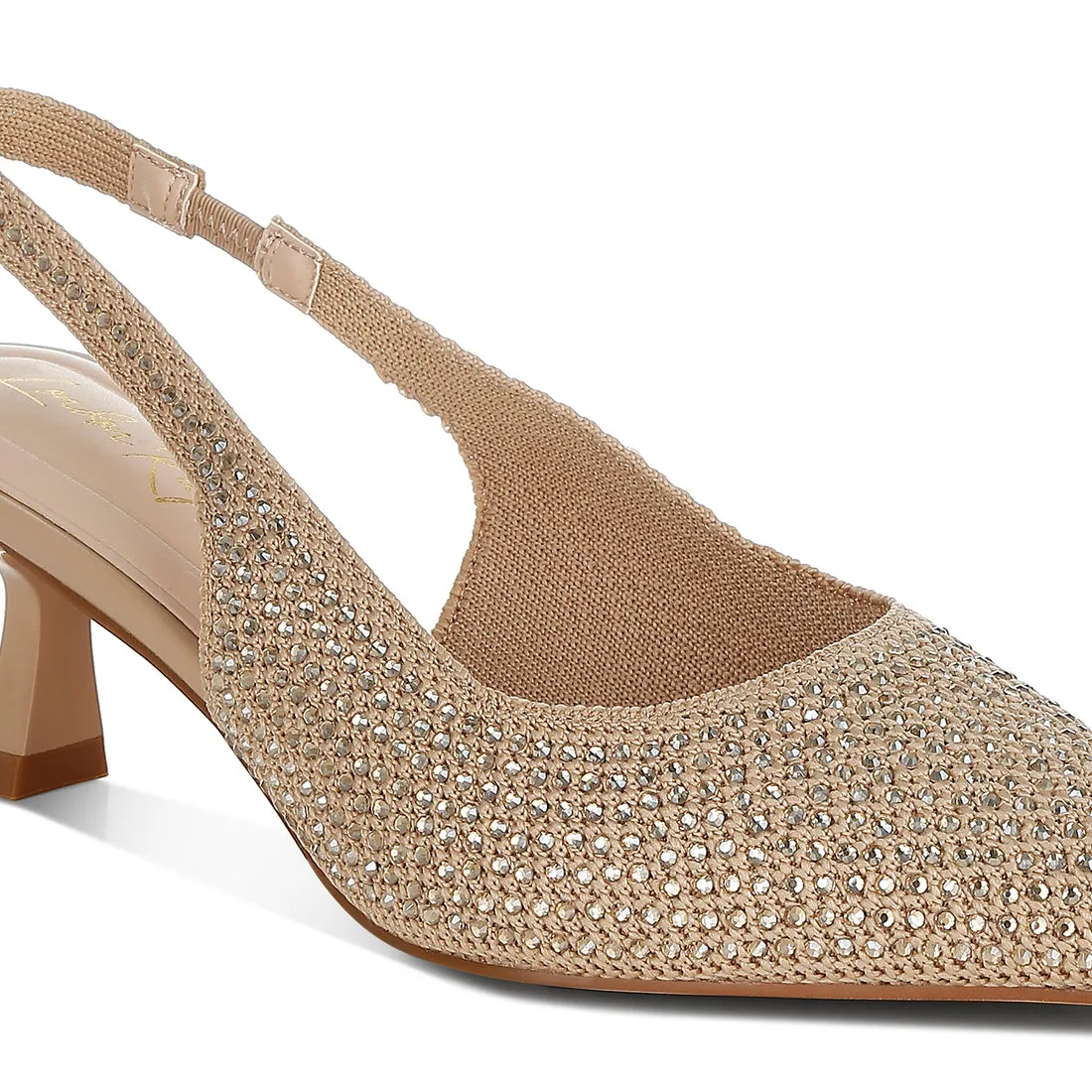 Flyknit Rhinestone Slingback Sandals