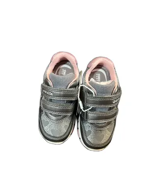 Geox B Heirs grey and pink trainer