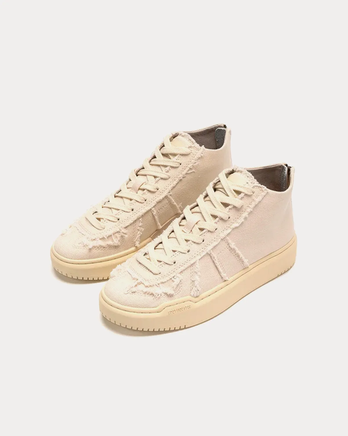 German Canvas Off-White High Top Sneakers