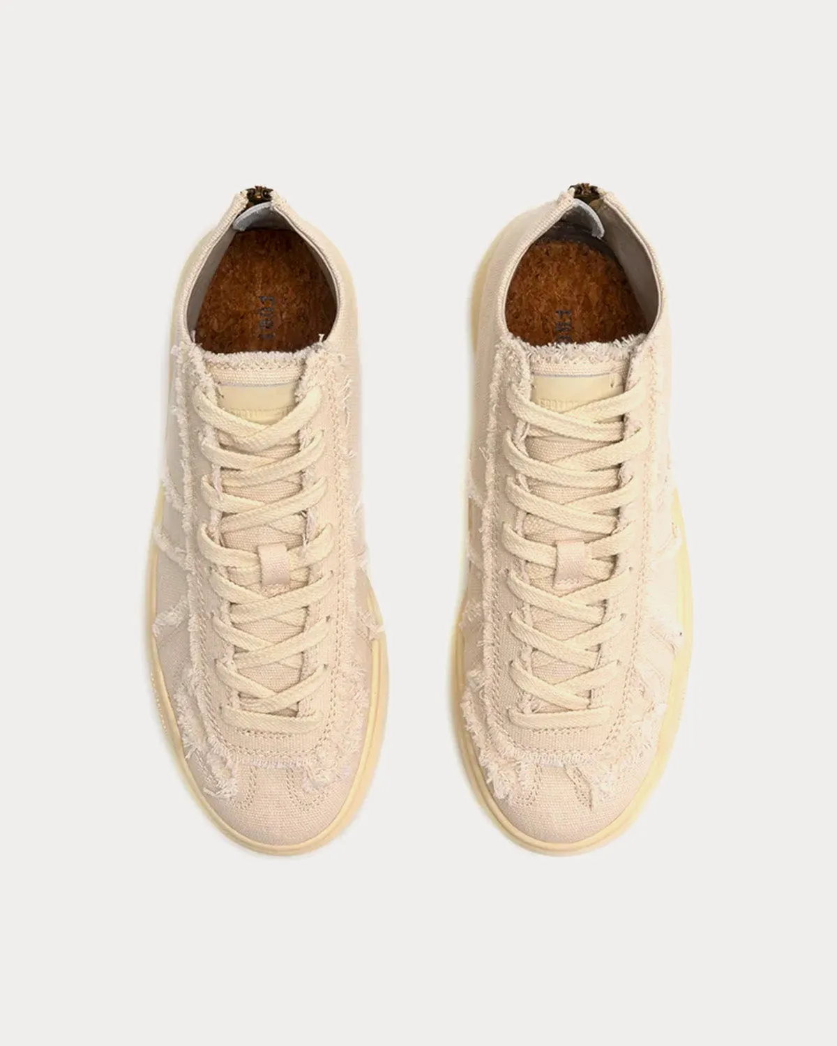 German Canvas Off-White High Top Sneakers