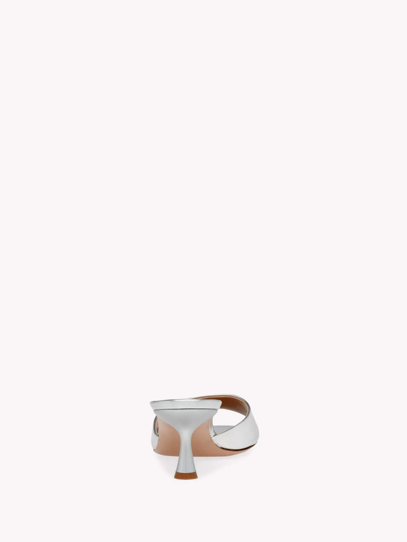 Gianvito Rossi Ascent Mule 55 in Silver Arge