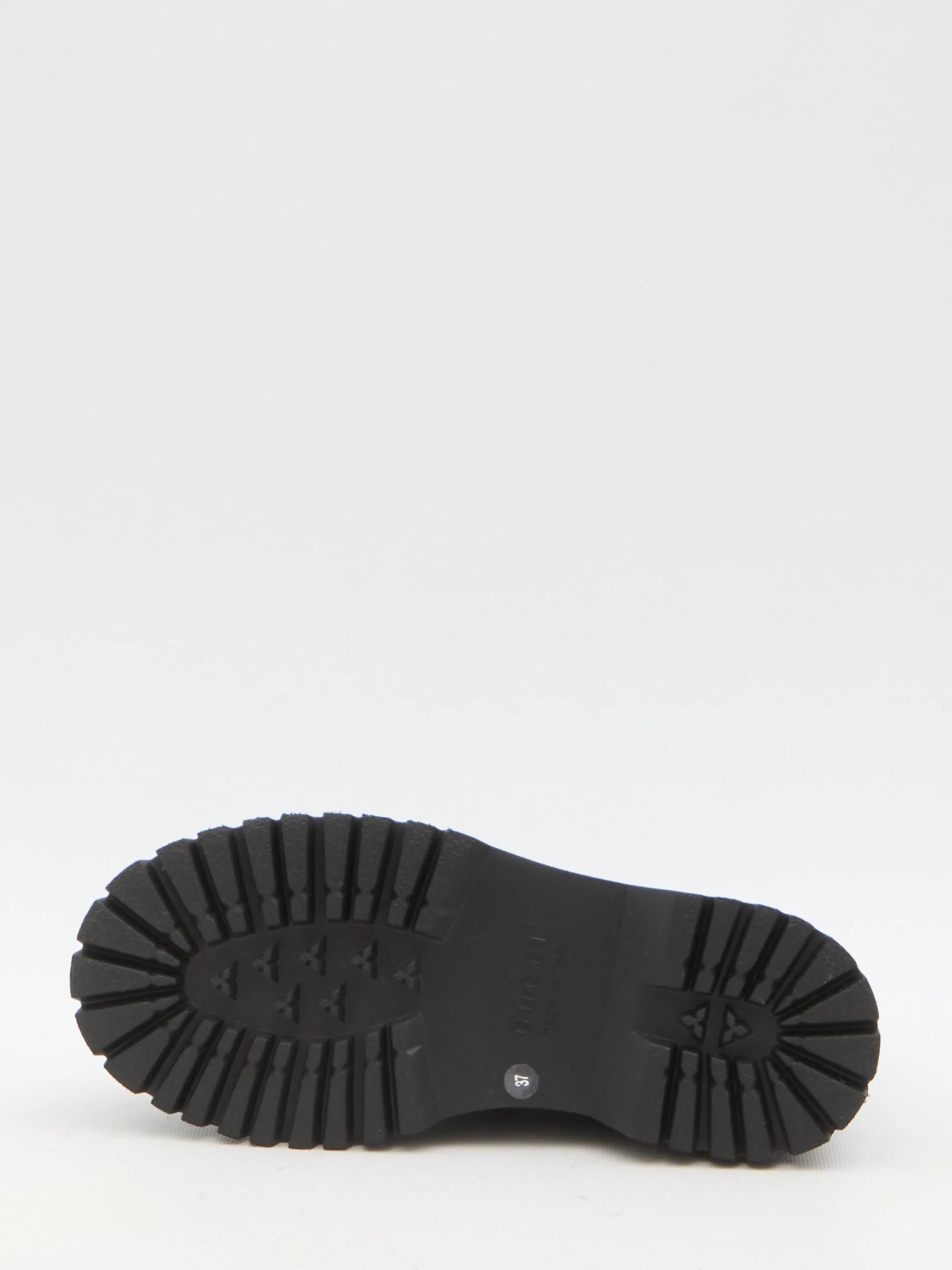Gucci Web Stripe Leather Loafers