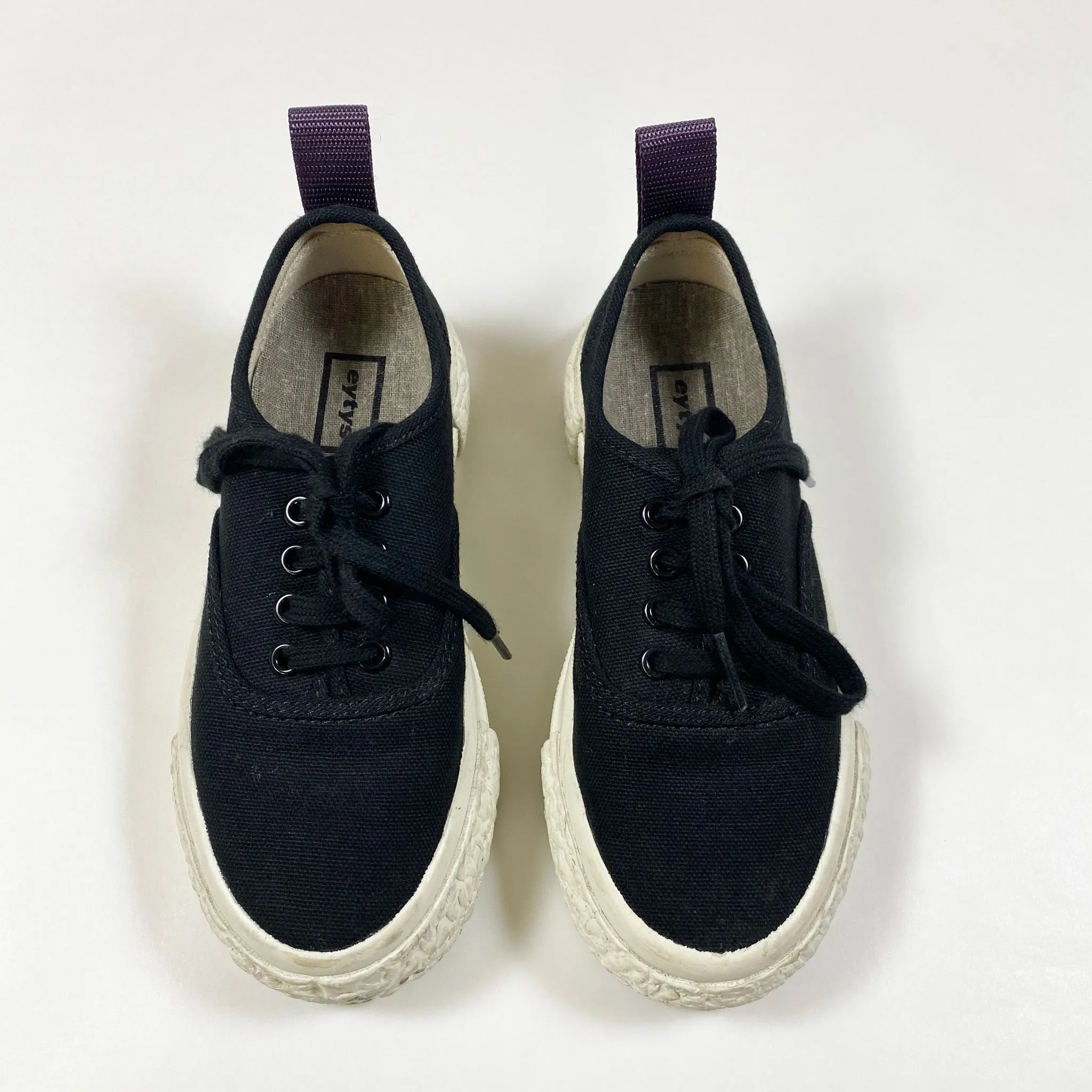 H&M x eytys black canvas sneakers 29