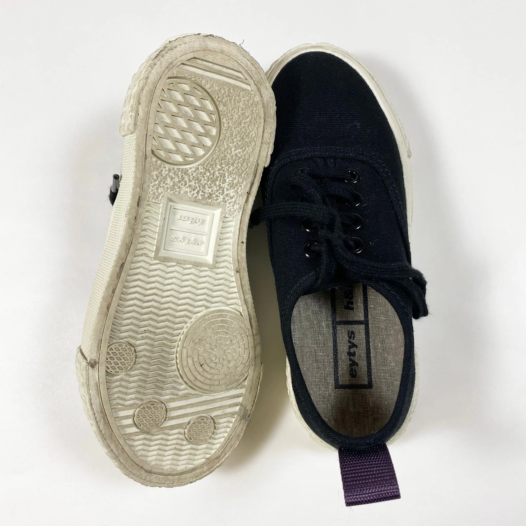 H&M x eytys black canvas sneakers 29