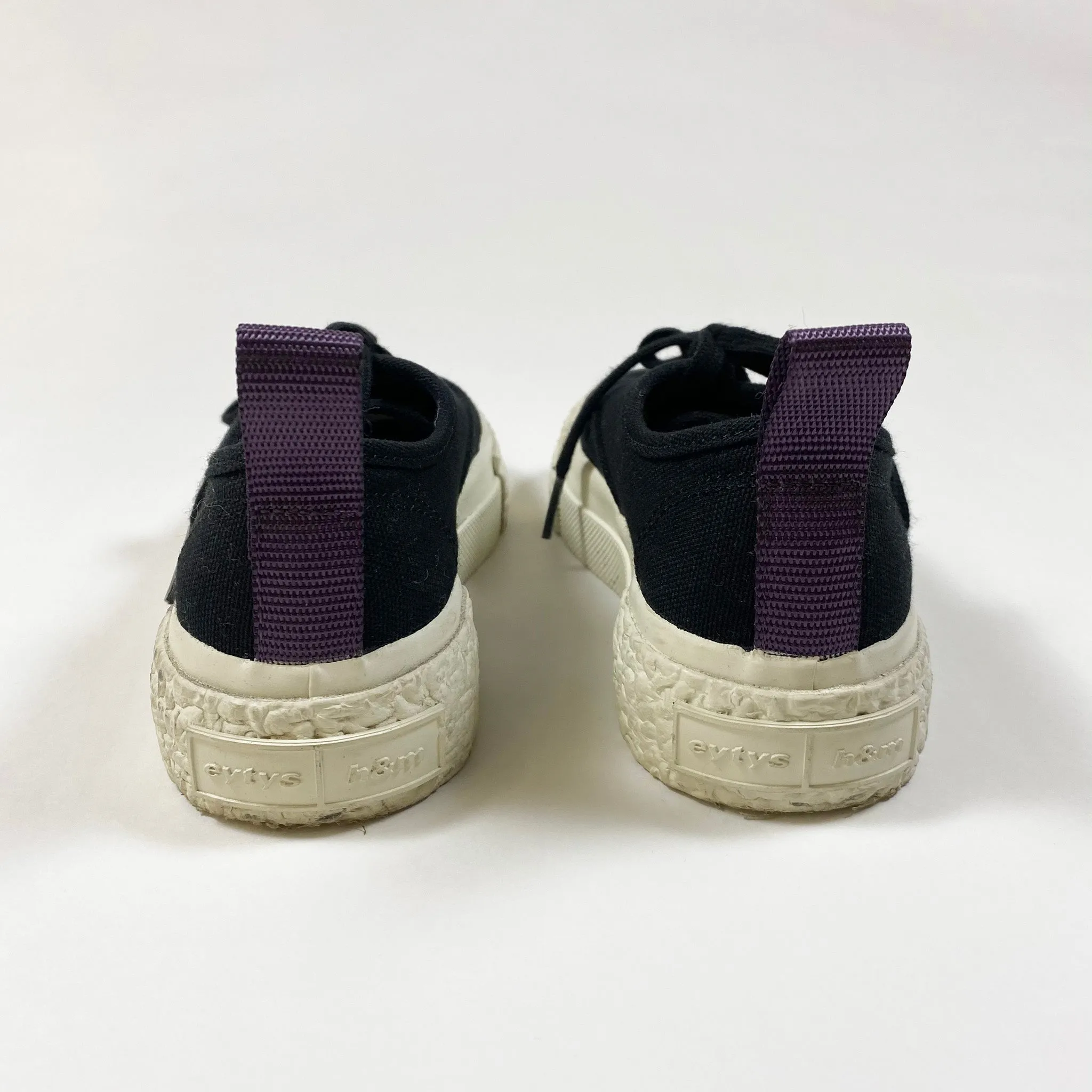 H&M x eytys black canvas sneakers 29