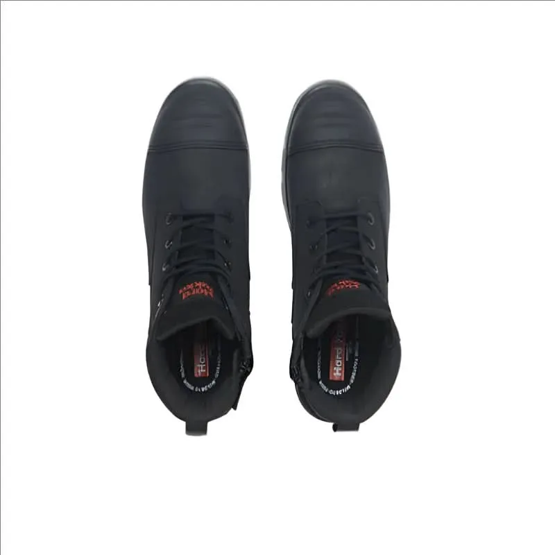 Hard Yakka Steel Cap Tougemaxx 6Z Steel Toe Safety Work Boots Black
