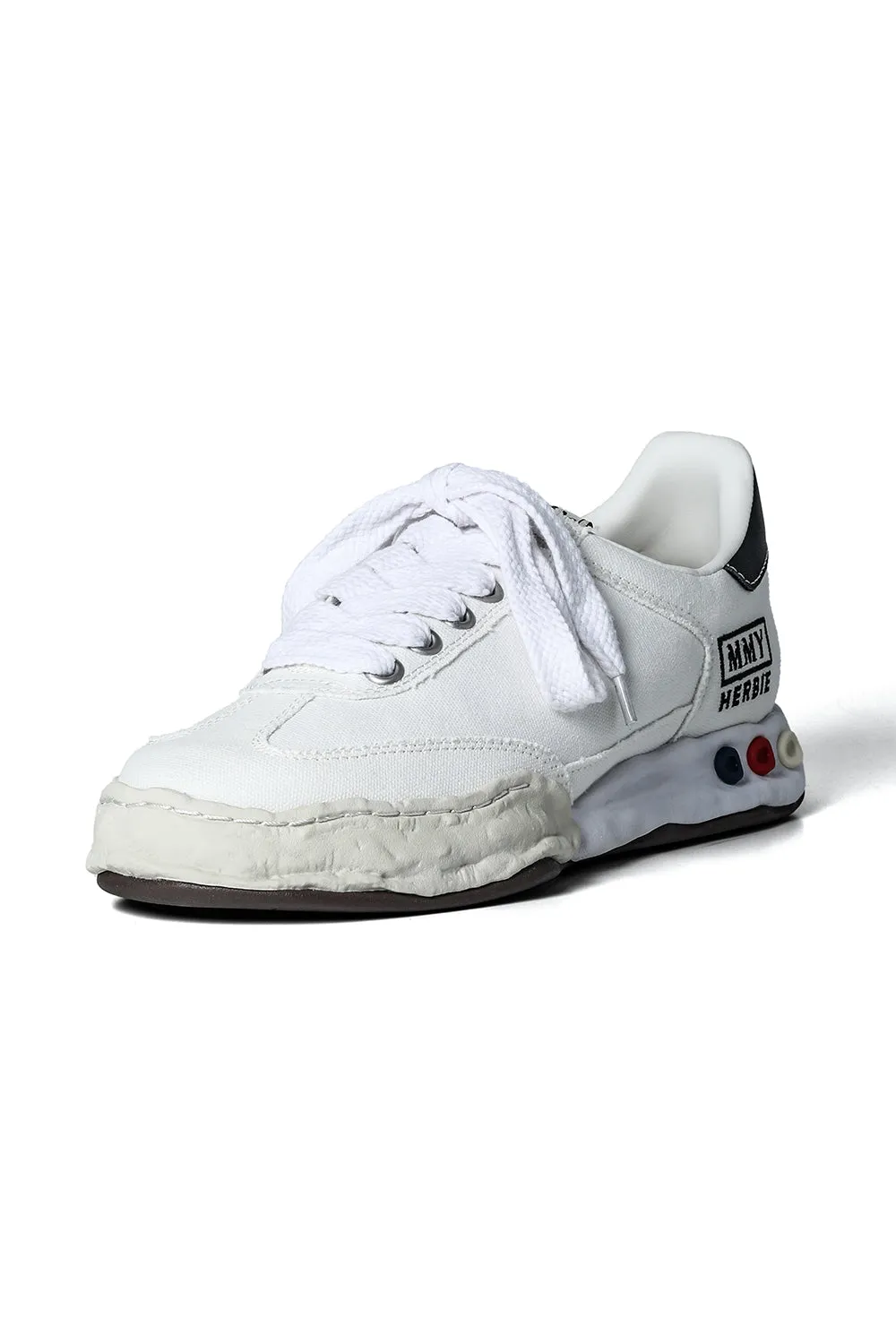 HERBIE Canvas Low-Cut Sneakers  White