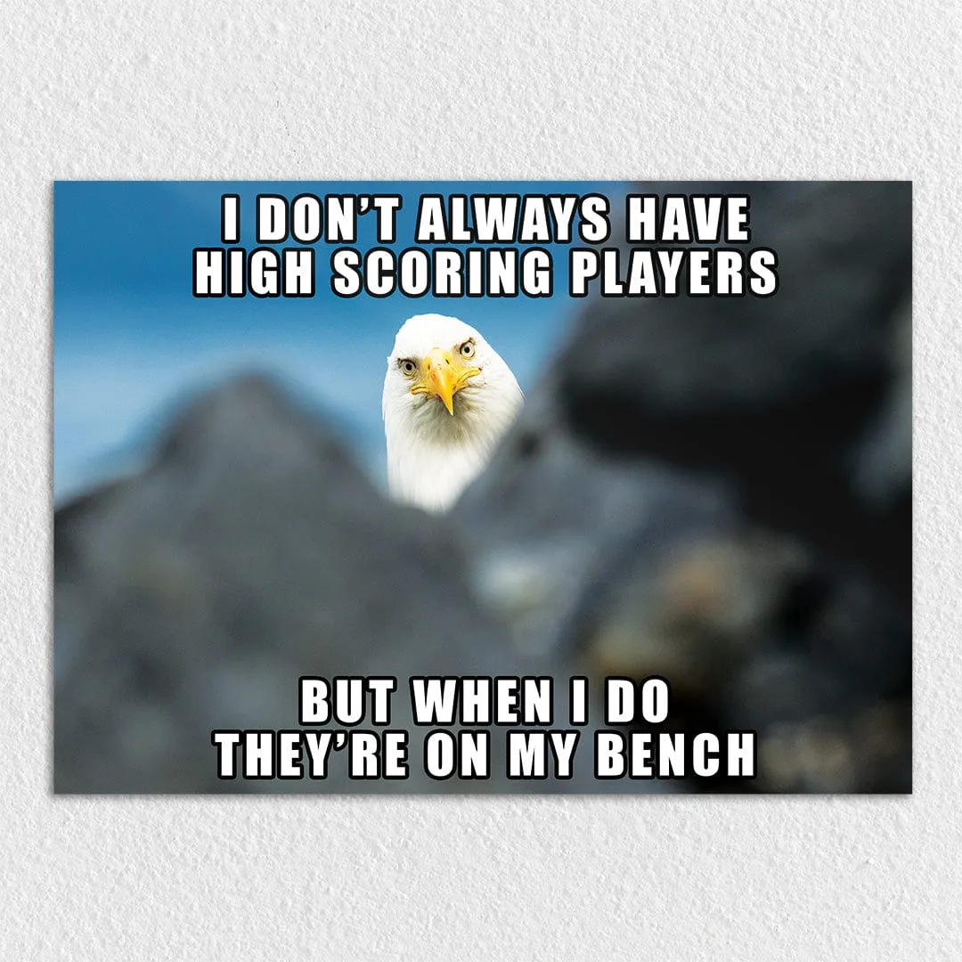 High Scoring Players - Metal Wall Art