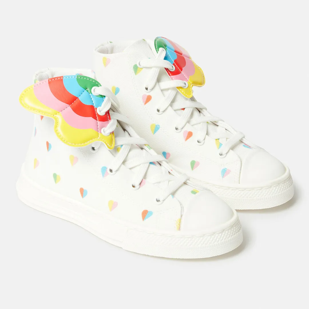 High Top Heart Trainers With Wings
