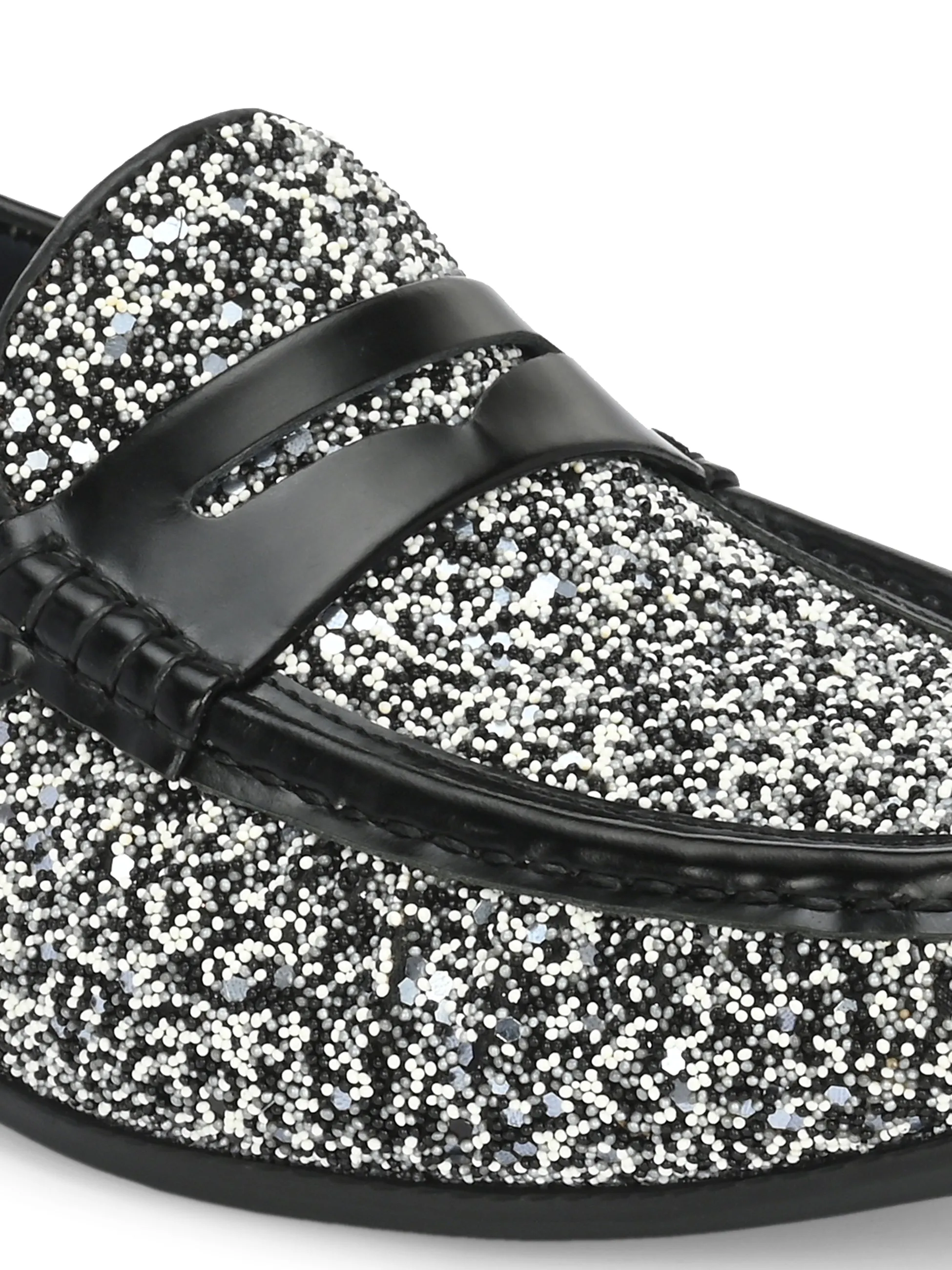 HITZ5338-Men's Black Leather Casual Loafers