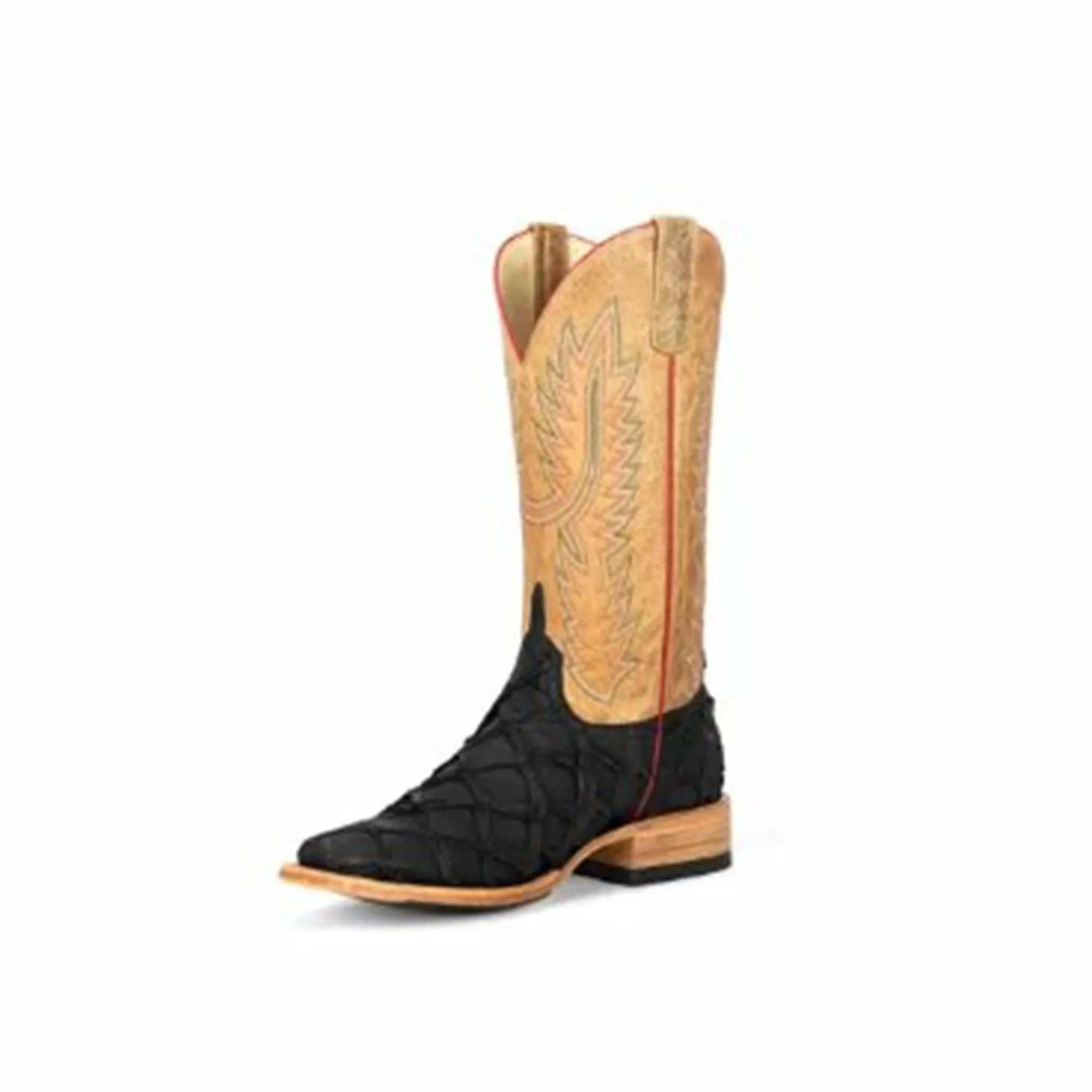 Horse Power Men's Black Matte Bass Square Toe Boots