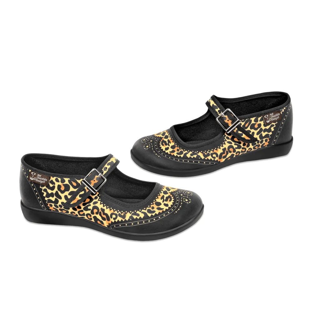 Hot Chocolate Design Classic Brogue - Leopard - LAST SIZE US5/VZ35