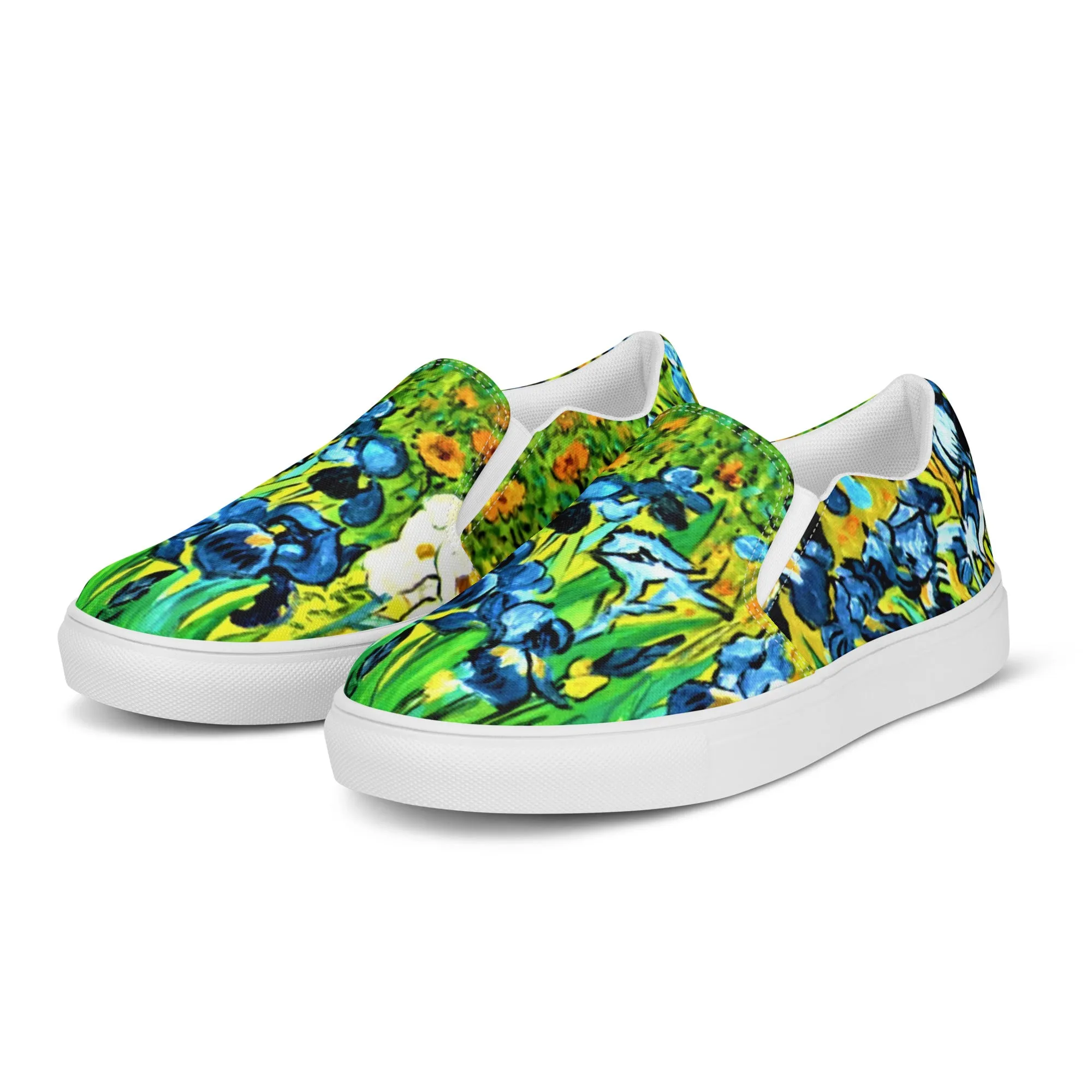 Irises by van Gogh Women’s Slip-on Canvas Shoes