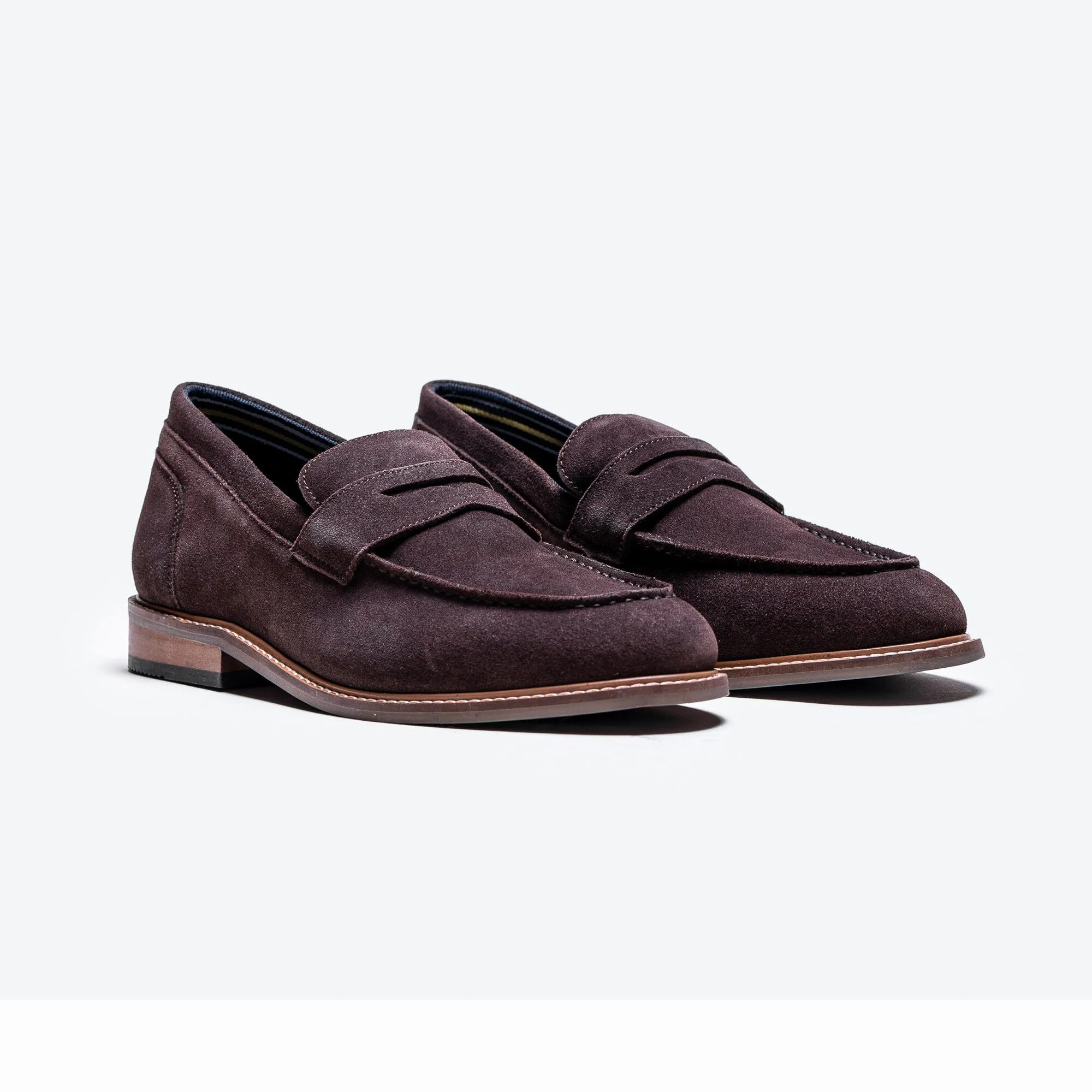 Jordan Brown Suede Loafers