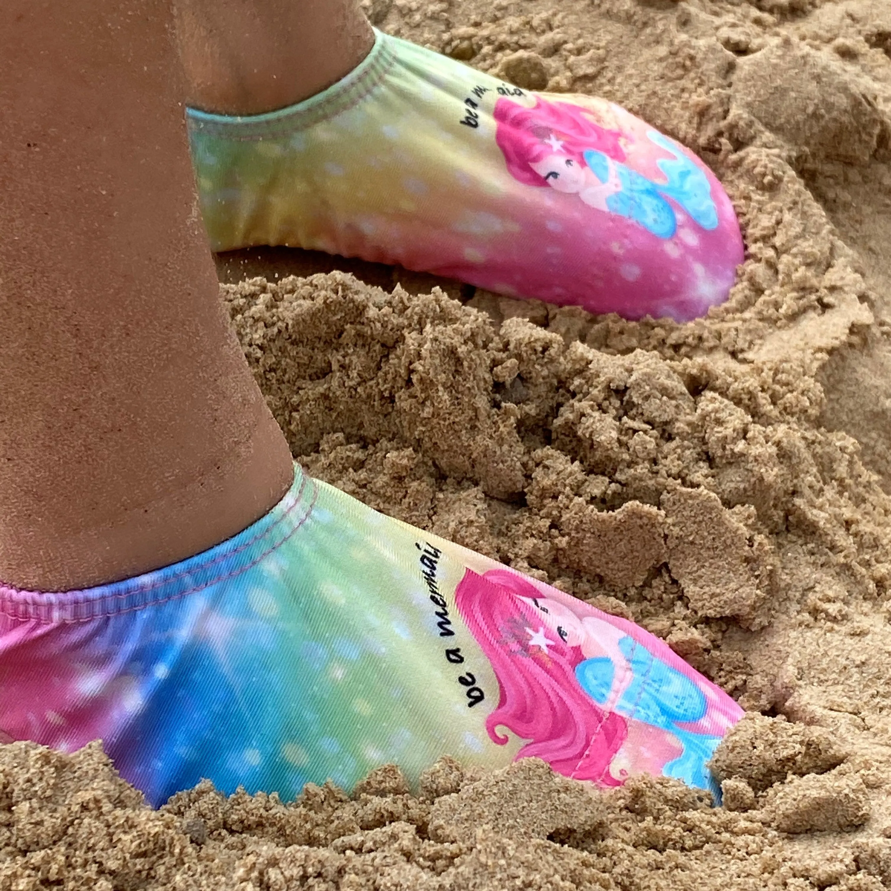 Juliet Rainbow Mermaid Kids Slipfree Shoes