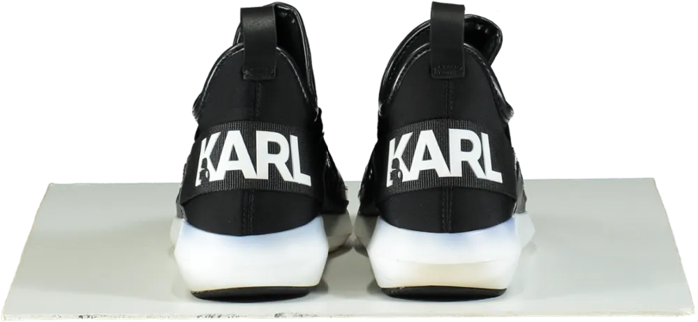 Karl Lagerfeld Black Vitesse Trainers UK 3