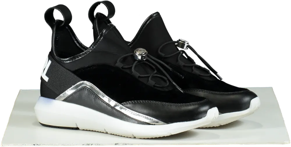 Karl Lagerfeld Black Vitesse Trainers UK 3
