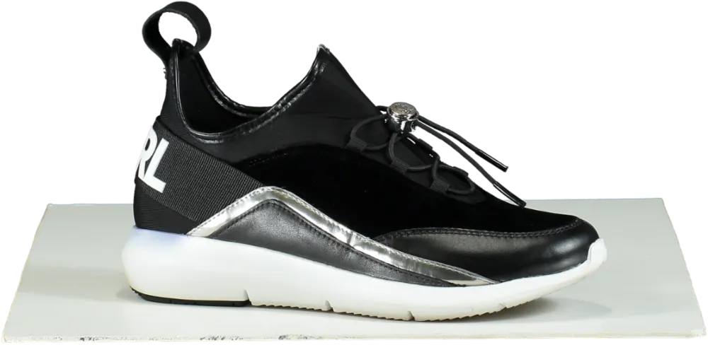 Karl Lagerfeld Black Vitesse Trainers UK 3
