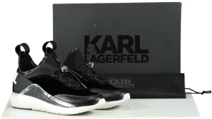 Karl Lagerfeld Black Vitesse Trainers UK 3