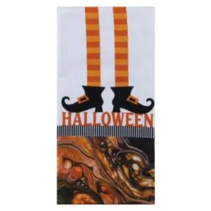 Kay Dee Designs H6122 Dual Purpose Kitchen Towel, Halloween Legs