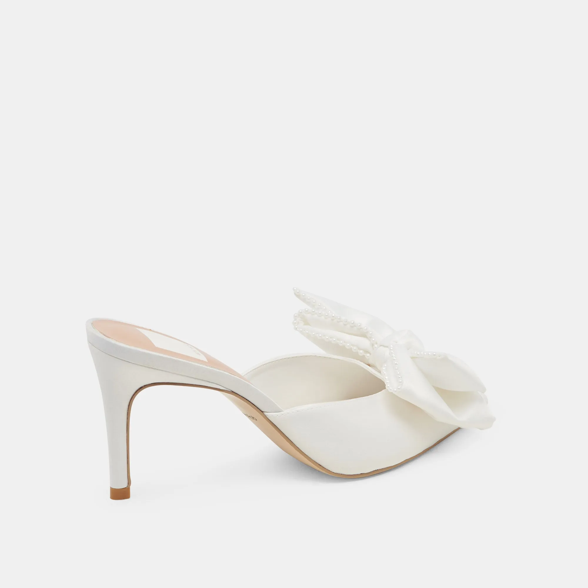 KAYLI PEARL HEELS VANILLA PEARLS