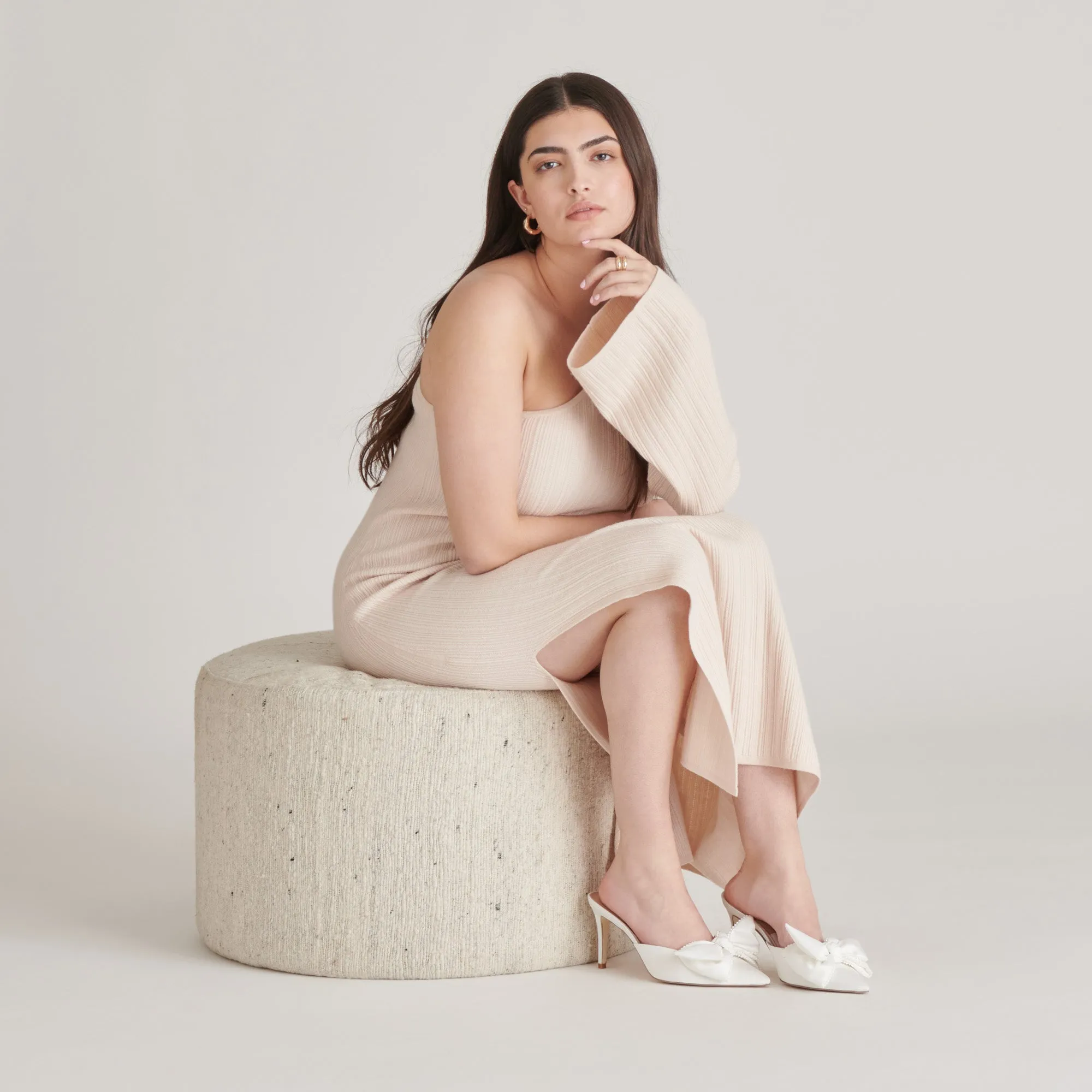KAYLI PEARL HEELS VANILLA PEARLS