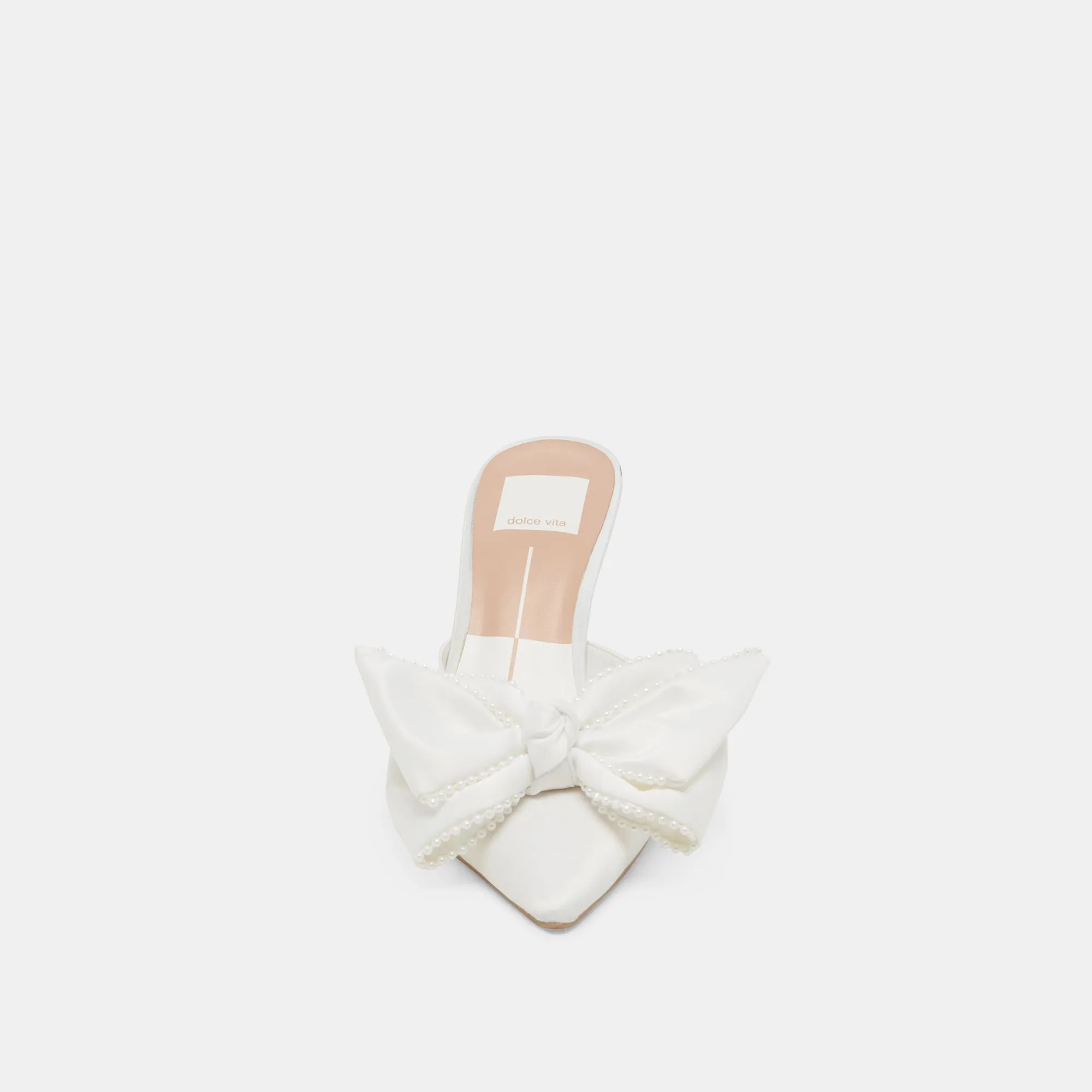 KAYLI PEARL HEELS VANILLA PEARLS
