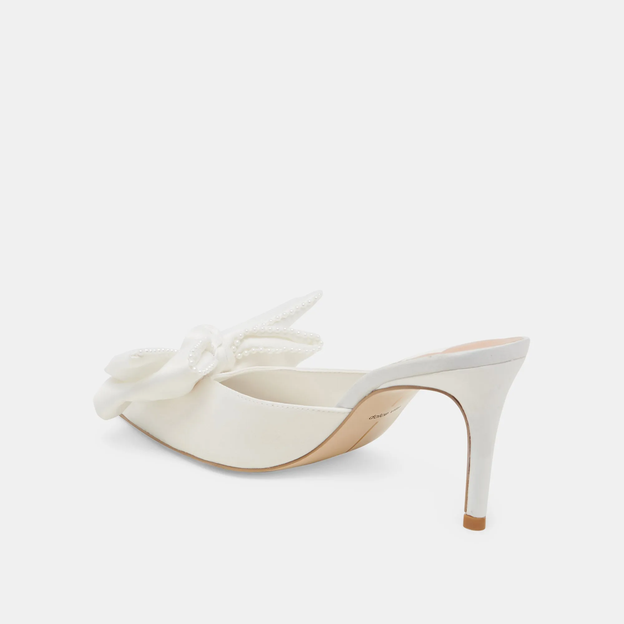 KAYLI PEARL HEELS VANILLA PEARLS