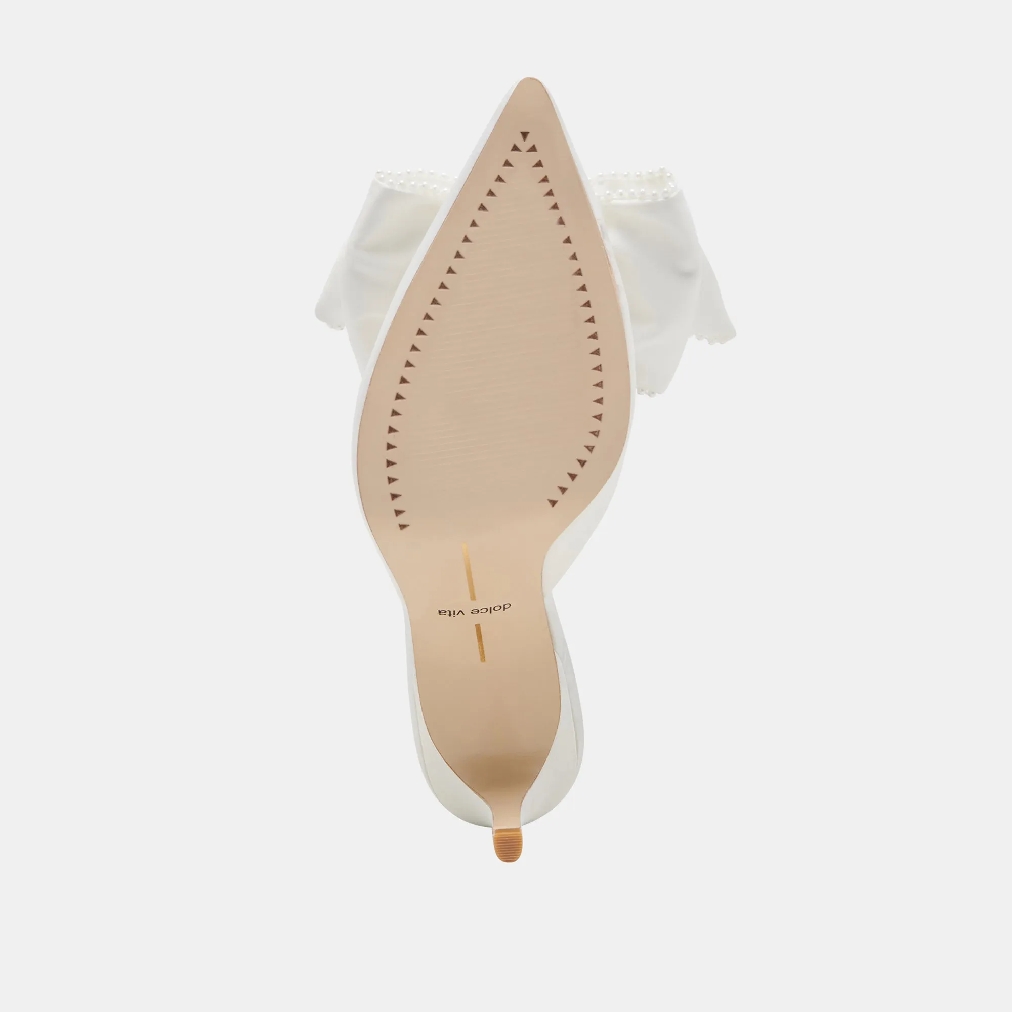 KAYLI PEARL HEELS VANILLA PEARLS