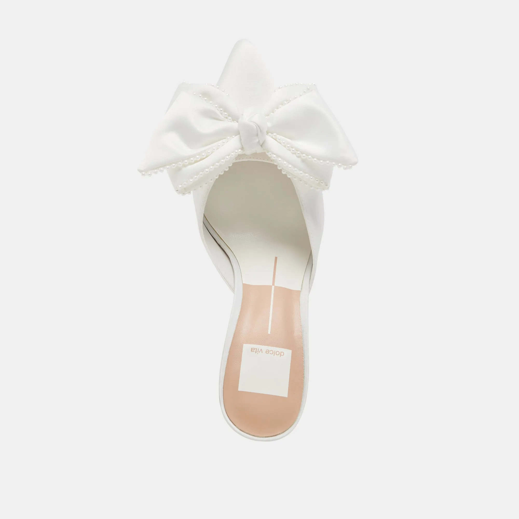 KAYLI PEARL HEELS VANILLA PEARLS