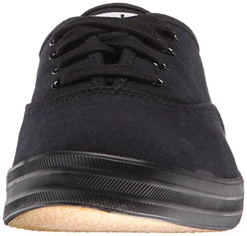 Keds Women's Champion Original Canvas Sneaker, Black/Black,8.5 M US