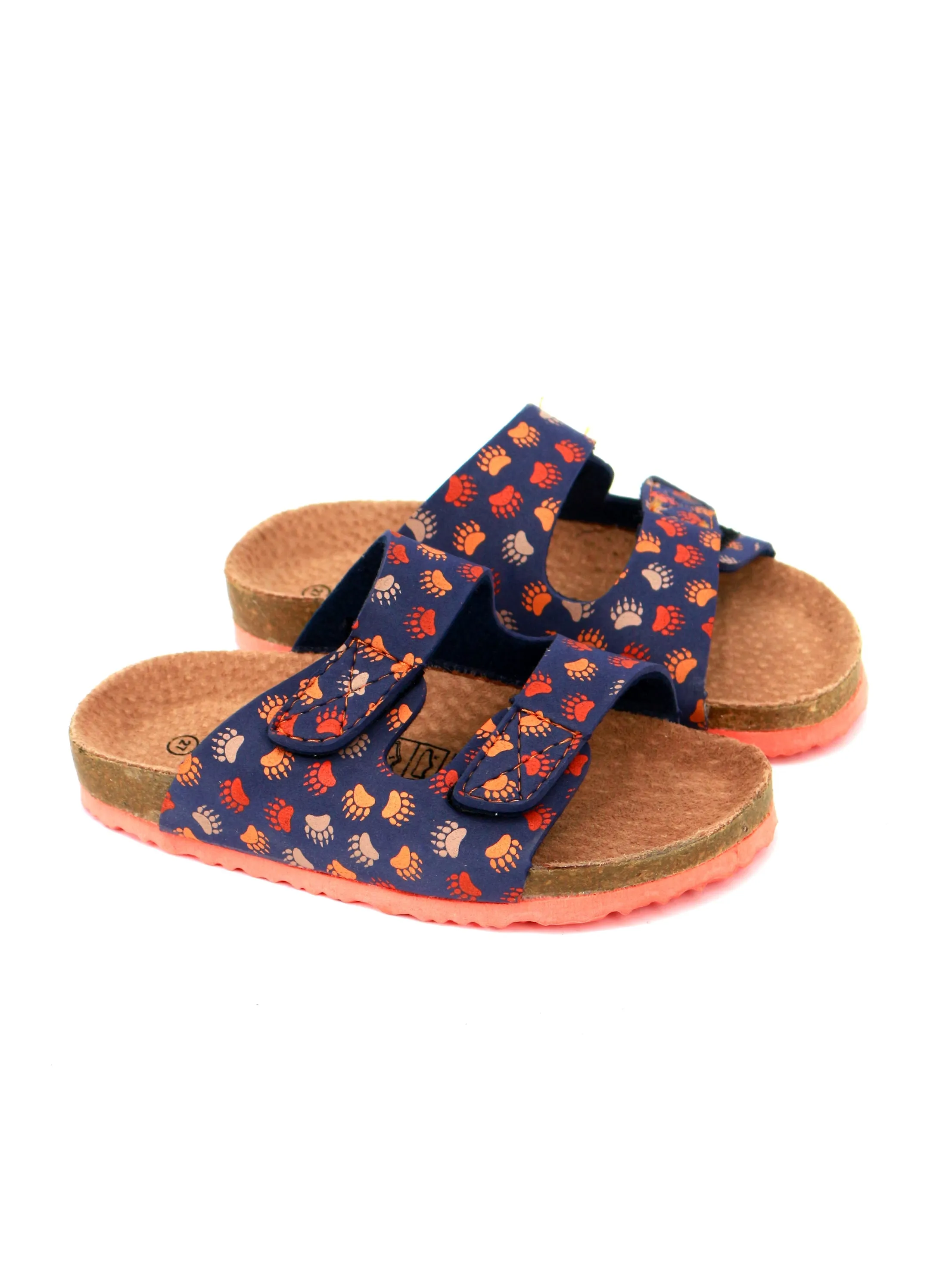 Kids Boy Graphic Printed Slide,Navy