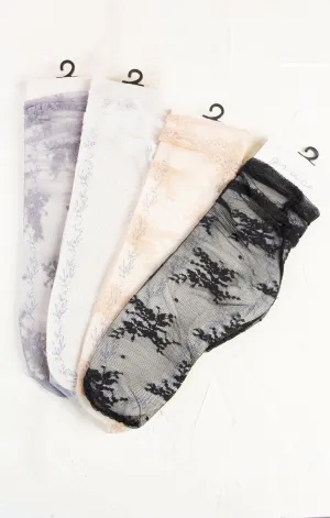 Lacey Mesh Sock