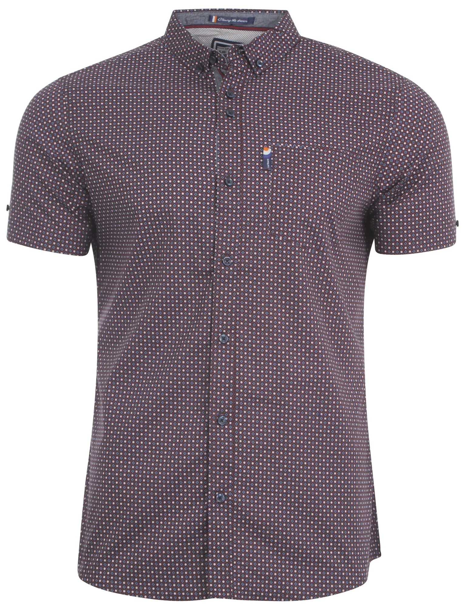 Le Shark Revival red short sleeved shirt