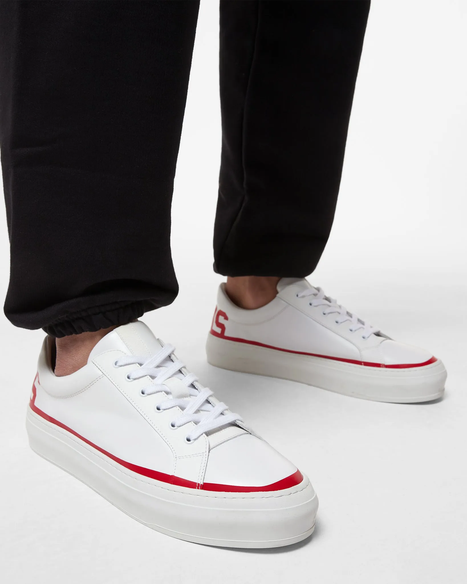 Leather Logo Sneakers