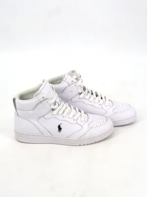 Men's Brand Logo Printed High Sneakers,White