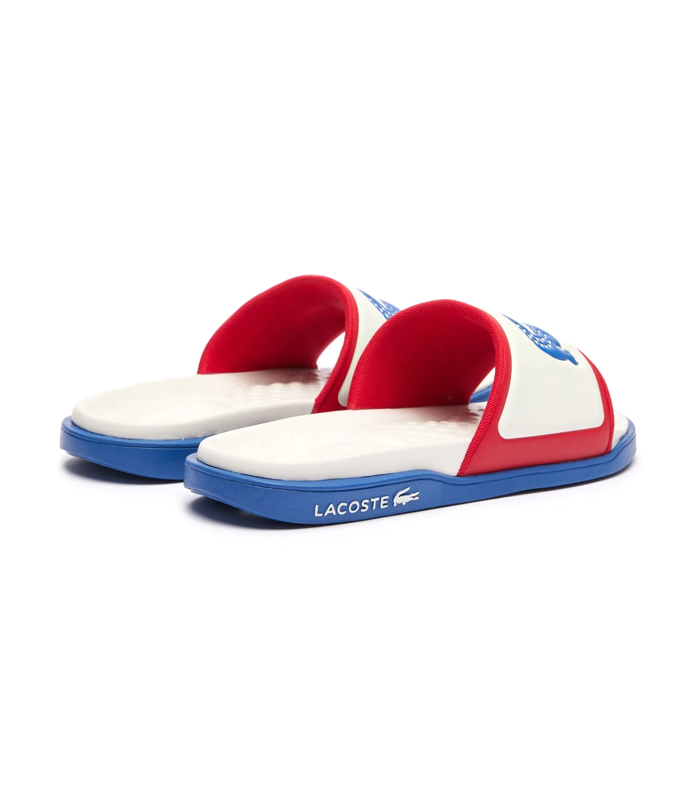 Men's Serve Slide Dual Off White/Blue/Red