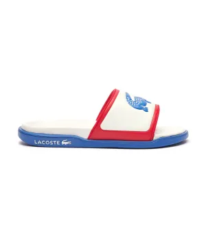 Men's Serve Slide Dual Off White/Blue/Red