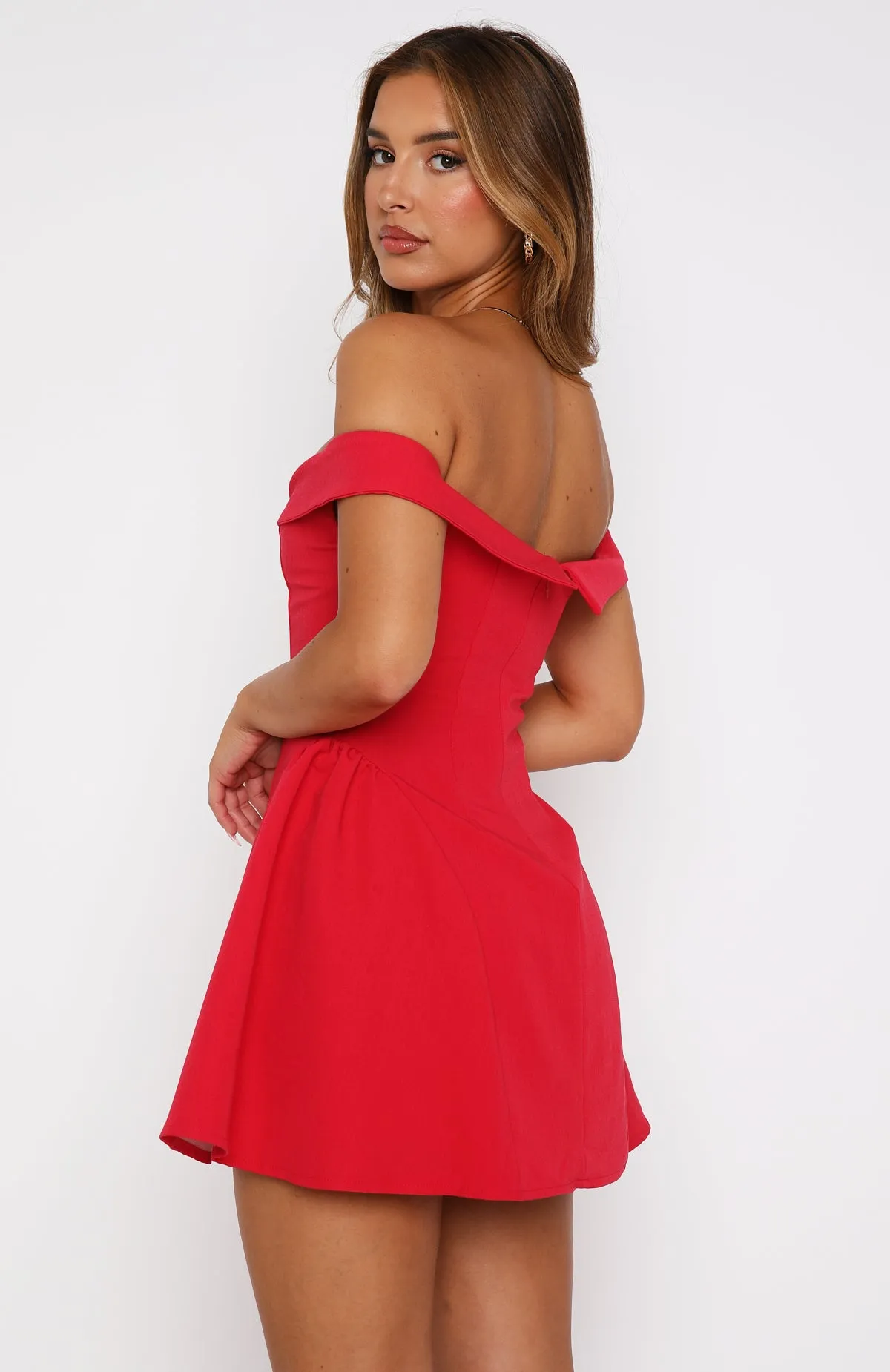 Mistletoe Mini Dress Red