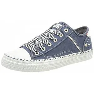 Mustang Womens Fashion Trainers - Jeans Blue
