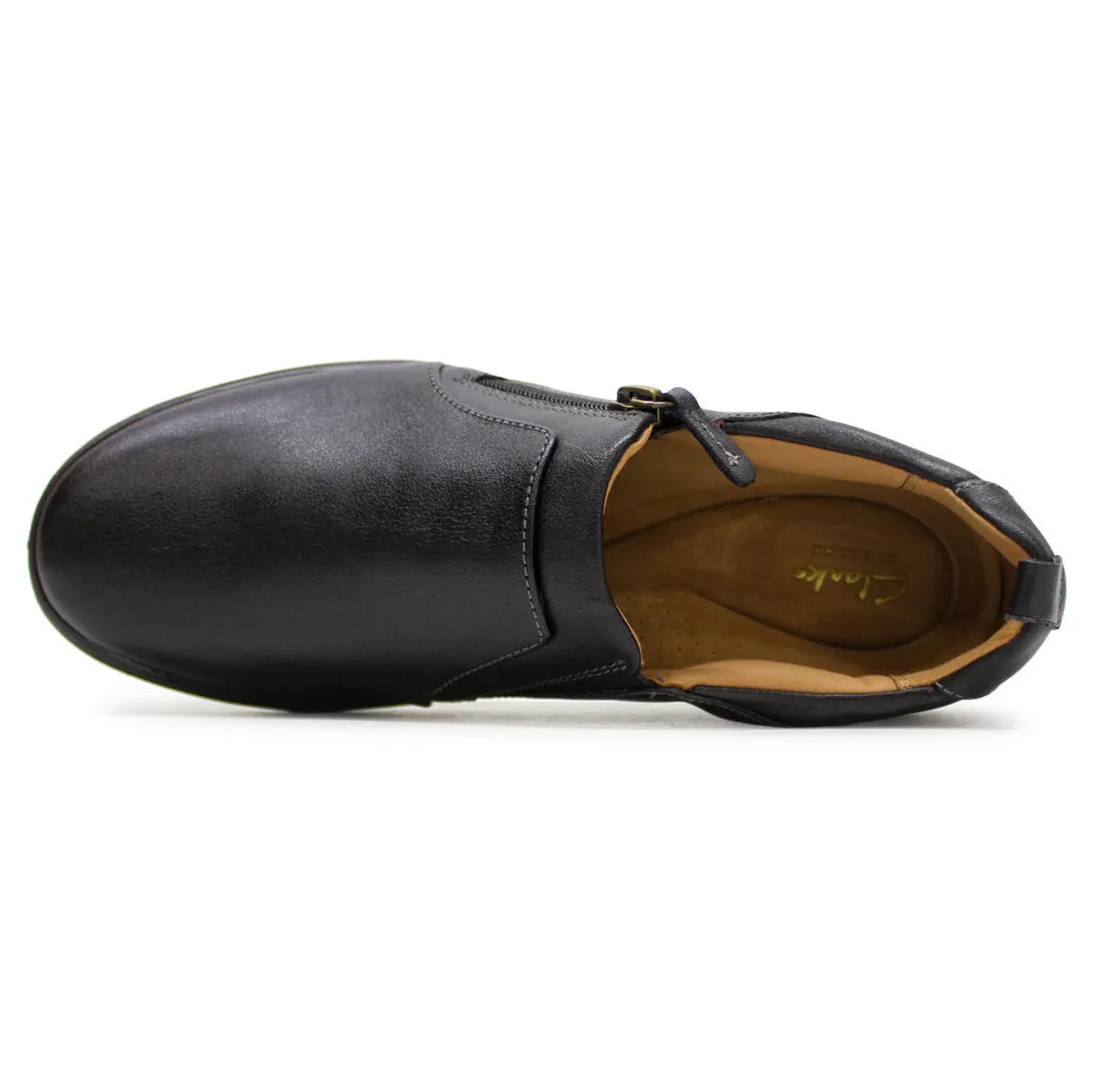 Nalle Lilac Leather Women's Slip On Shoes