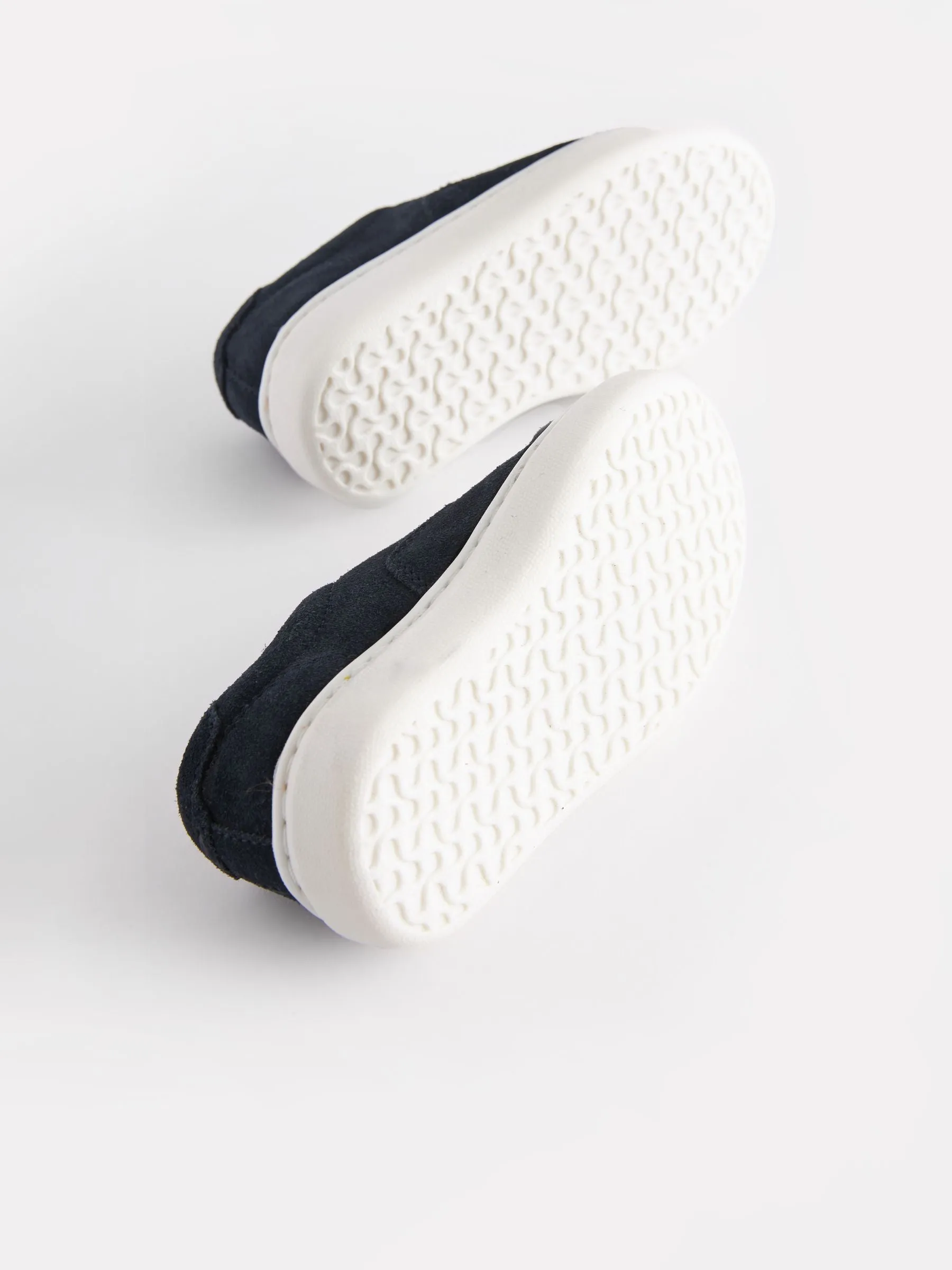 Navy Smart Leather Lace-Up Shoes