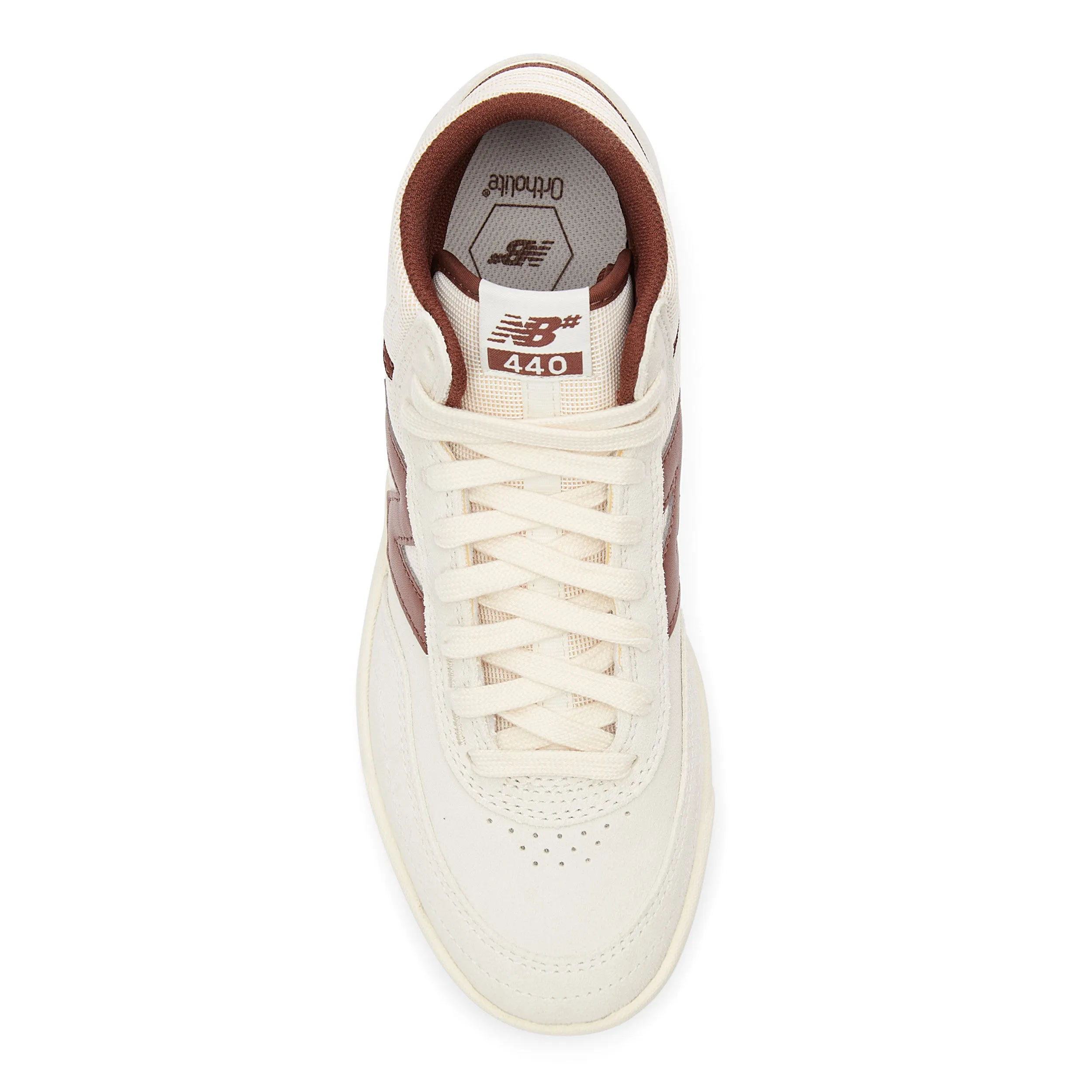 New Balance Numeric 440v2 High Skateboard Shoe - Sea Salt/Dark Brown