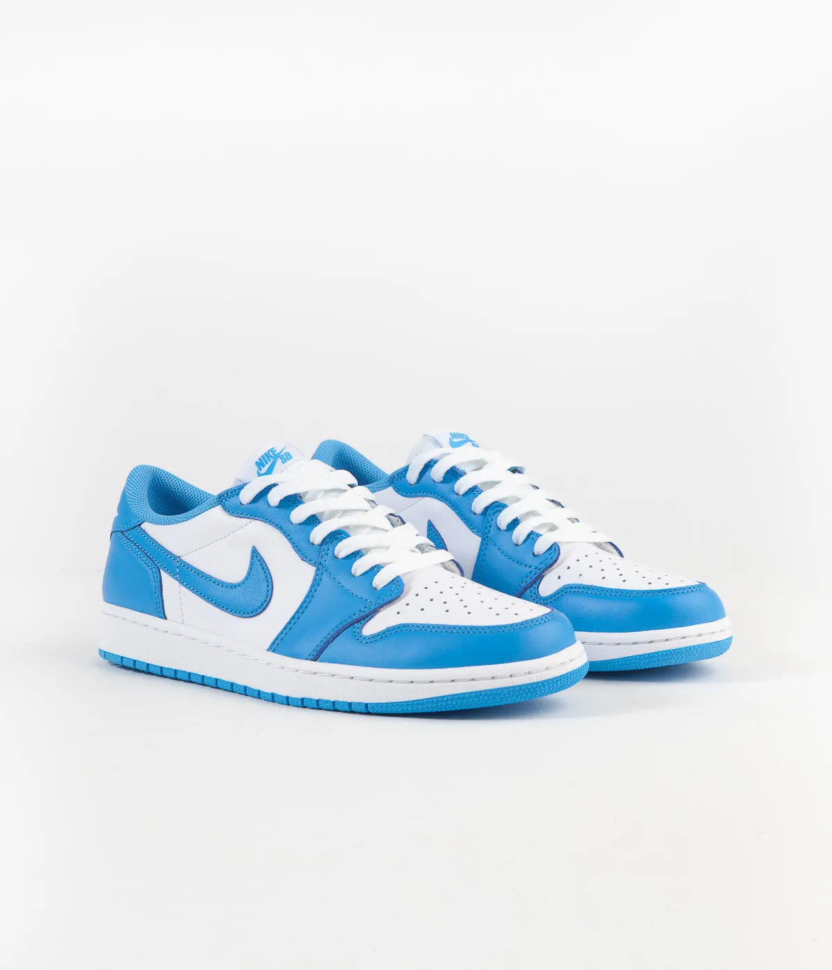Nike SB x Air Jordan 1 Low UNC Shoes - Dark Powder Blue / Dark Powder Blue - White
