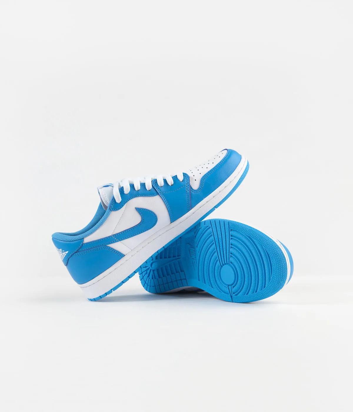 Nike SB x Air Jordan 1 Low UNC Shoes - Dark Powder Blue / Dark Powder Blue - White